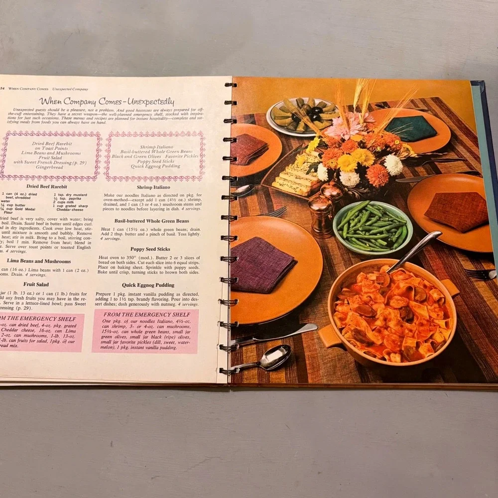 Vtg 1964 Betty Crocker New Dinner for Two Cook Book Retro Mid Century Decor Gift